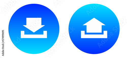 download and upload icon set