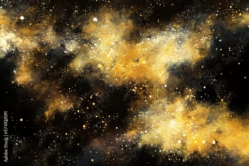 Black and gold space background © logonv