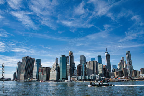 Modern skyline of Lower Manhattan © uhdenis