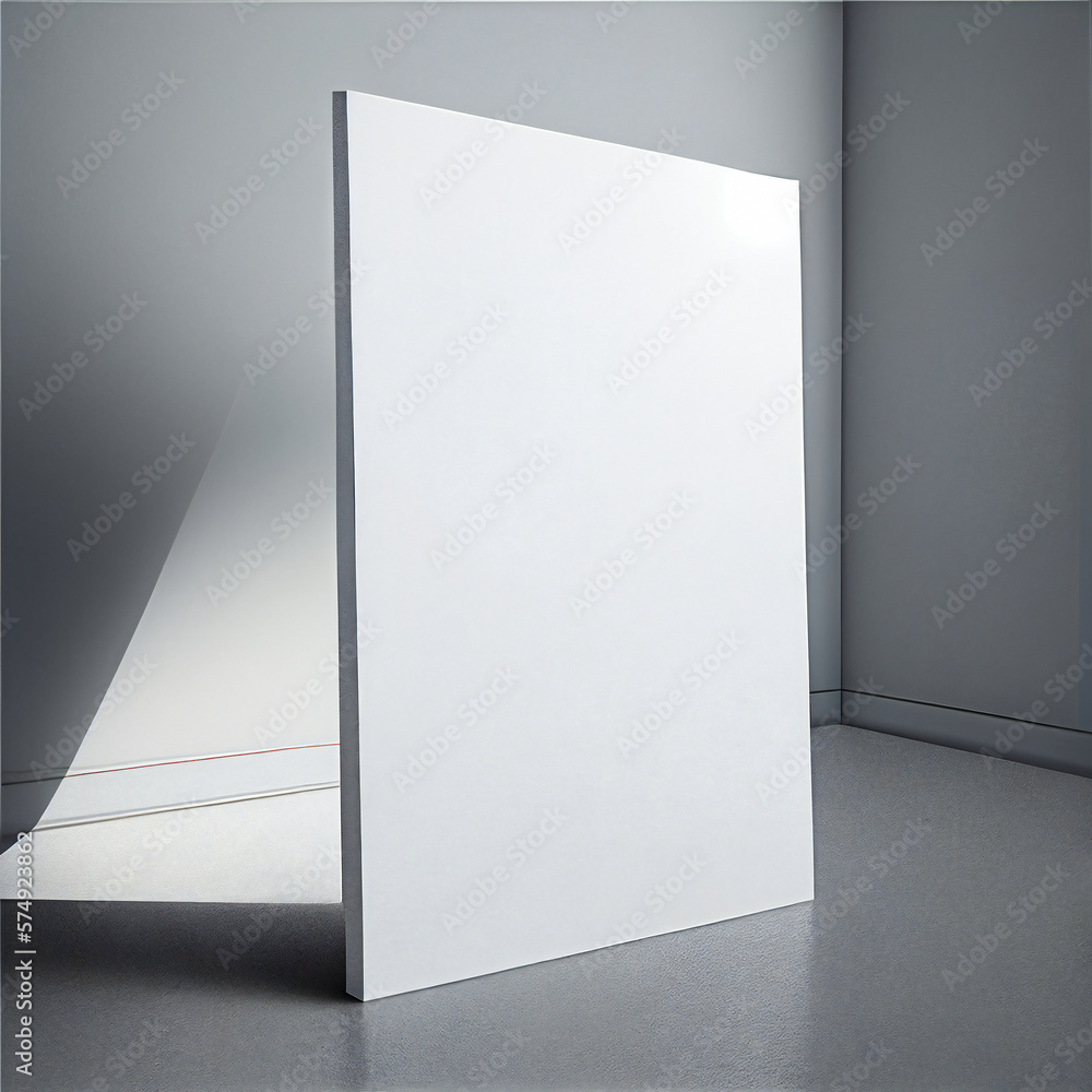Blank poster template. 3d Illustration. AI Generative Blank poster template. 3d Illustration. AI Generative