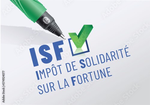 ISF - impot de solidarité sur la fortune