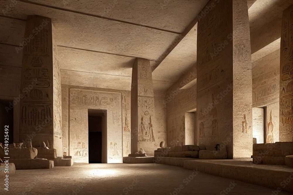 Inside the secret tombs of Egyptian Pharaohs. Inaccessible to the ...