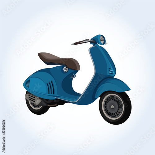 scooter motorcycle bike motorbike motor vintage  transport transportation vehicle ride wheel retro illustration vector