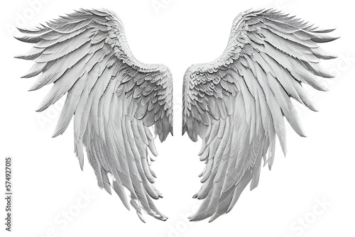 Foto Angel wings transparent background