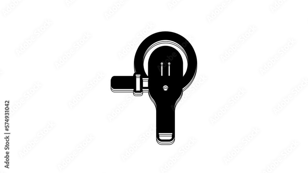 Black Angle grinder icon isolated on white background. 4K Video motion graphic animation Black Angle grinder icon isolated on white background. 4K Video motion graphic animation