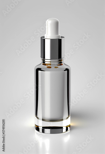 serum on a white background with reflection