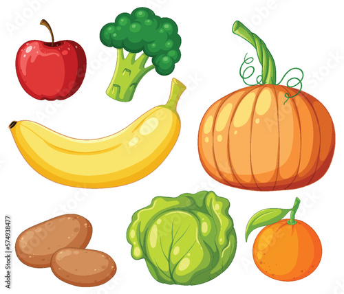 Vegetables and fruits fiber foods group