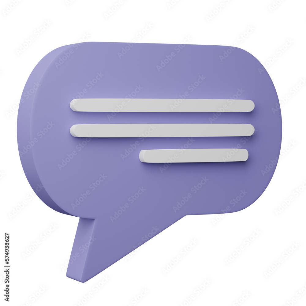 3D speech bubble talk isolated on transparent background, png file. 3D speech bubble talk isolated on transparent background, png file.