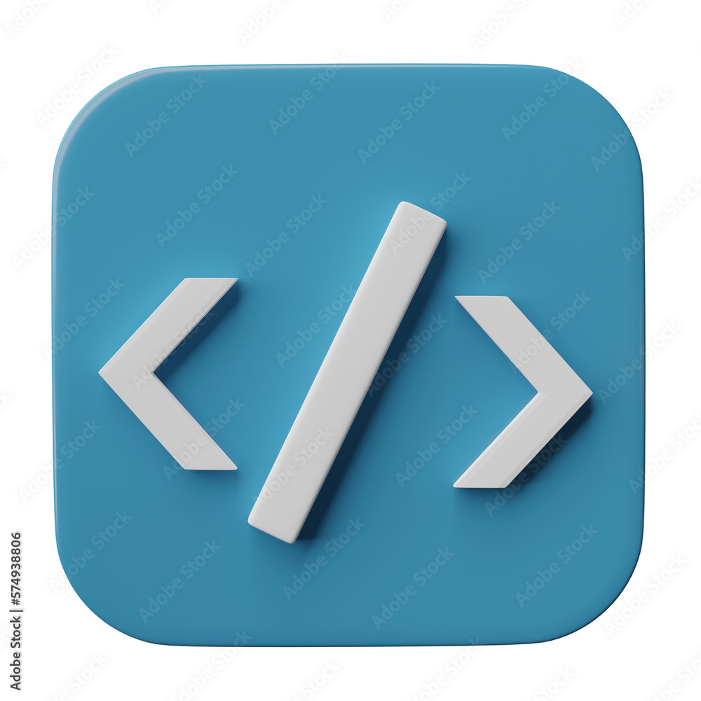 3D Programming code isolated on transparent background, png file. 3D Programming code isolated on transparent background, png file.