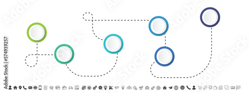 Blank and clean. Steps business data visualization timeline process infographic template design 