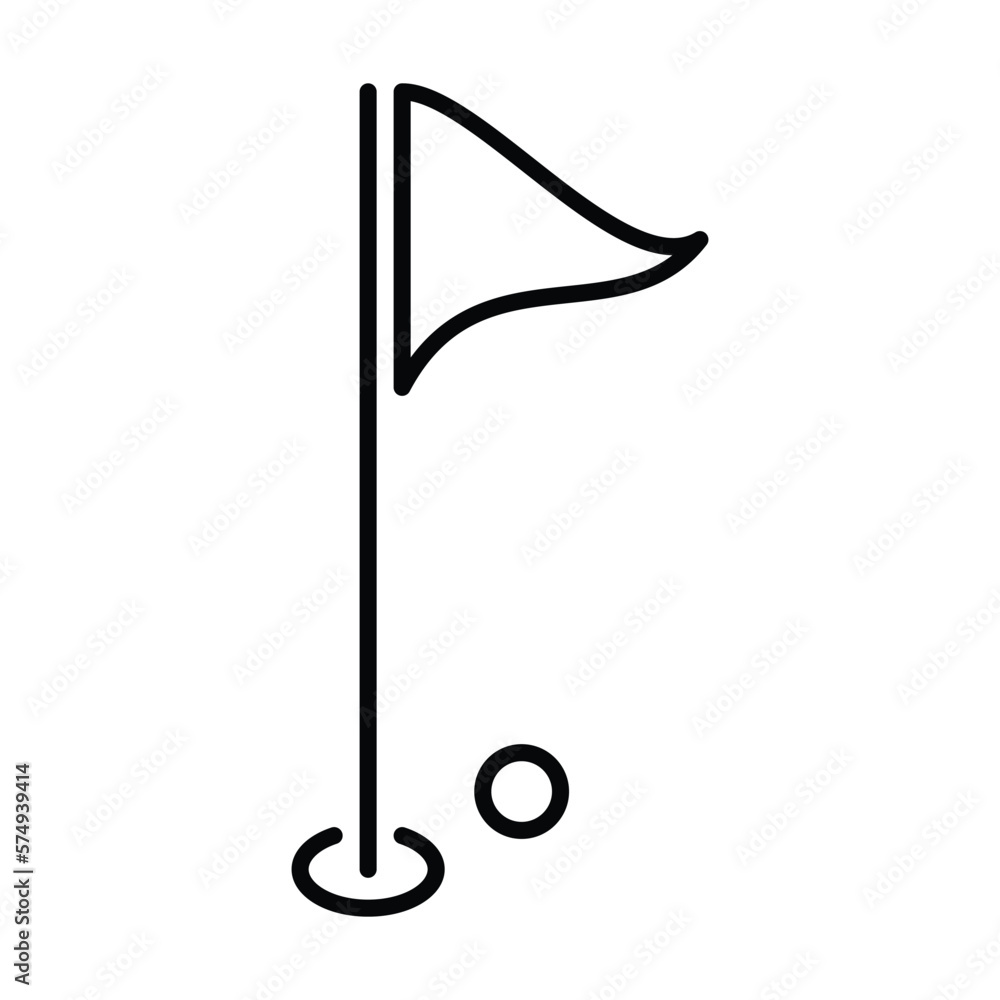 hole course icon, sport vector, golf illustration hole course icon, sport vector, golf illustration