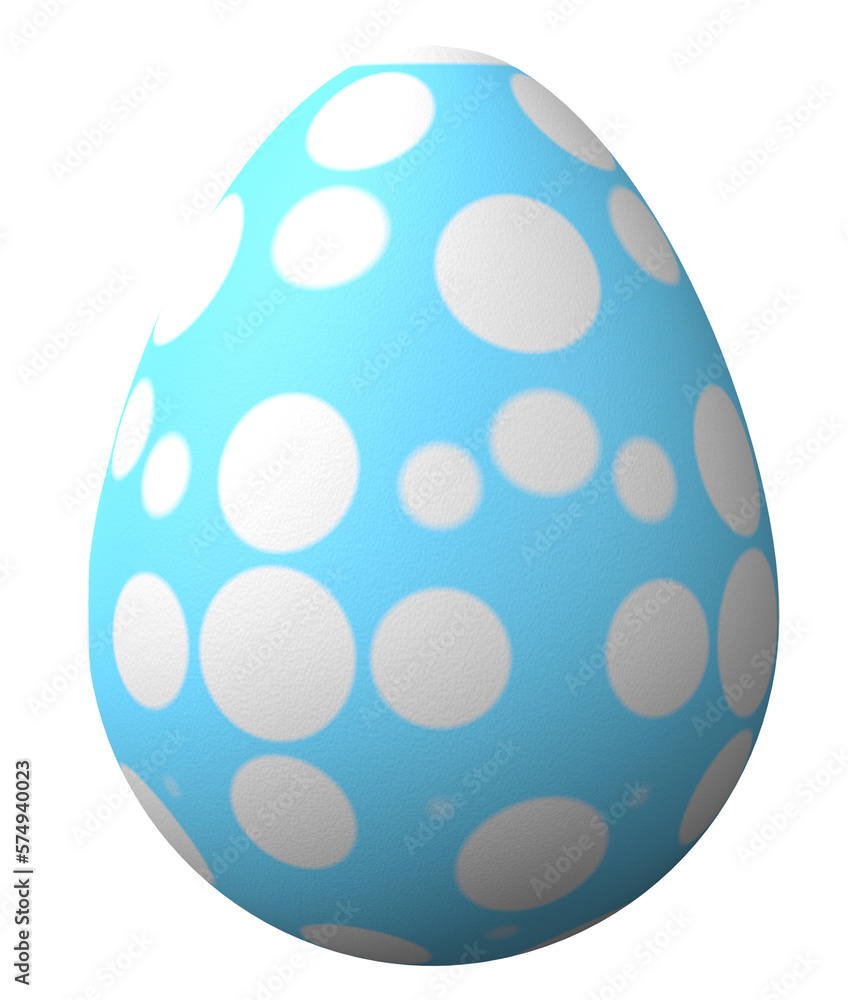 3D easter egg isolated on transparent background png file. 3D easter egg isolated on transparent background png file.