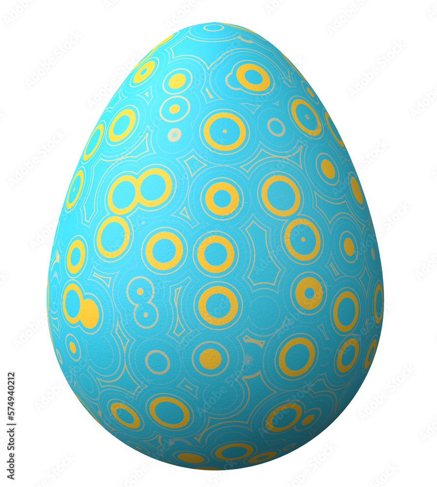 3D easter egg isolated on transparent background png file. 3D easter egg isolated on transparent background png file.