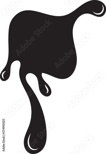 Pintura, chocolate, gotas, formas