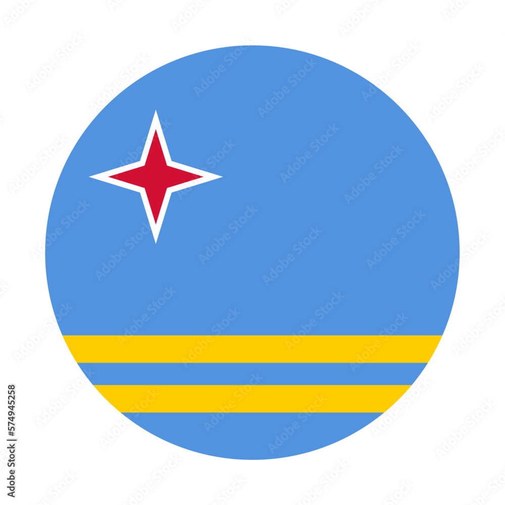 Aruba Flag Svg | Aruba Layered Flag Cut File | Circle Aruba Flag Sublimation Designs Aruba Flag Svg | Aruba Layered Flag Cut File | Circle Aruba Flag Sublimation Designs