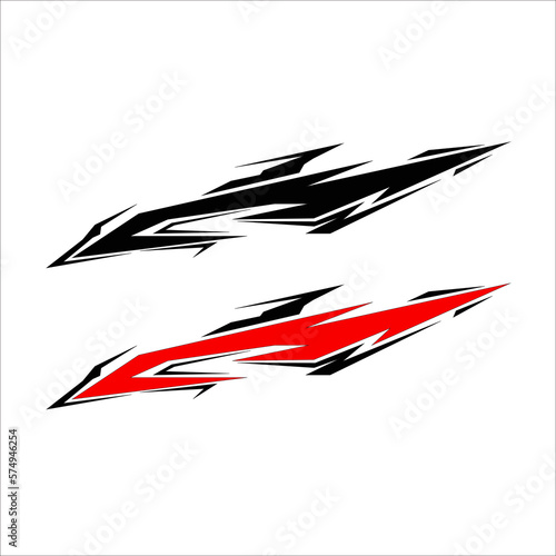 car body liveri decal sticker design vector