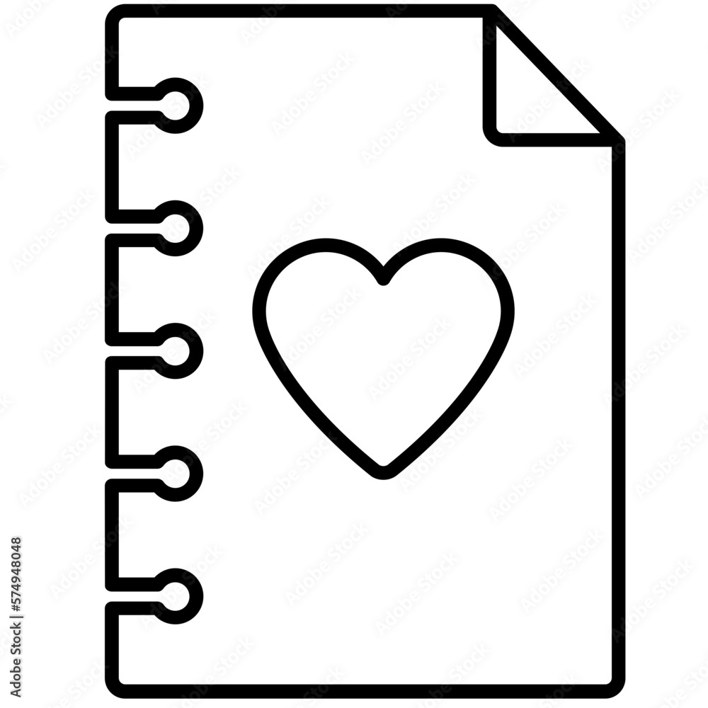 Documento de amor. Carta. San Valentín. Corazón Documento de amor. Carta. San Valentín. Corazón