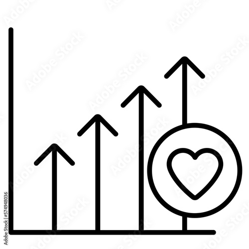 Estadística sobre el amor. San Valentín. Corazón. 
