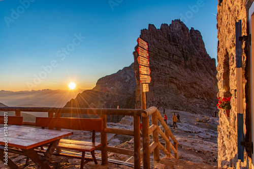 Inizio di giornata sulle Dolomiti di Brenta	