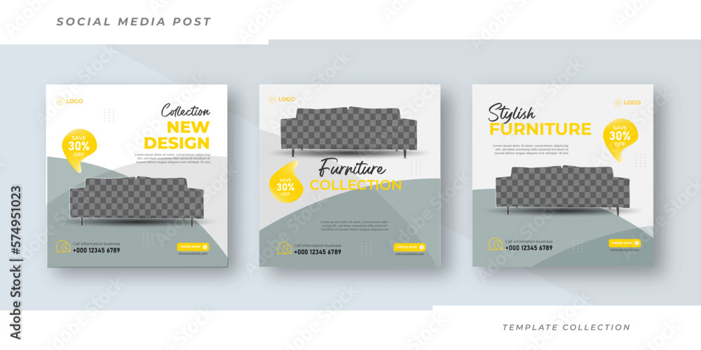 New design furniture for sale social media post template
New design furniture for sale social media post template