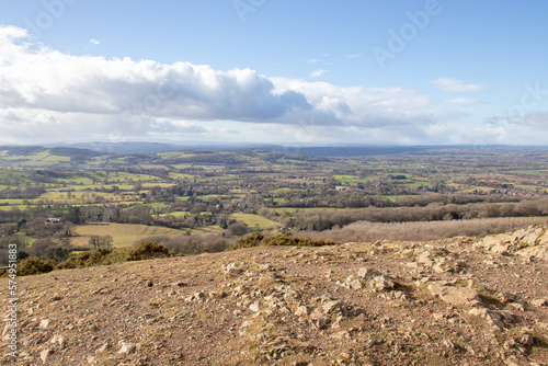 Springtime along the Malvern hills.