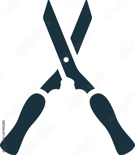 Garden shears icon. Monochrome simple sign from agriculture collection. Garden shears icon for logo, templates, web design and infographics.