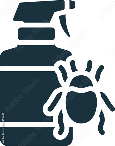 Insecticide icon. Monochrome simple sign from agriculture collection. Insecticide icon for logo, templates, web design and infographics.