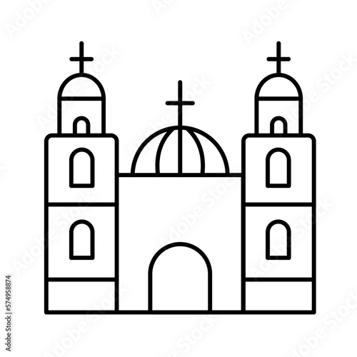 Church Vector Icon which can easily modify

