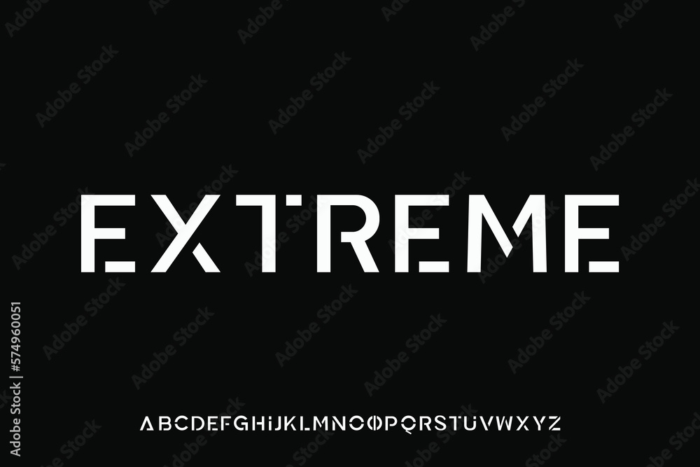 Display font vector design suitable for headlines, logos, posters, and