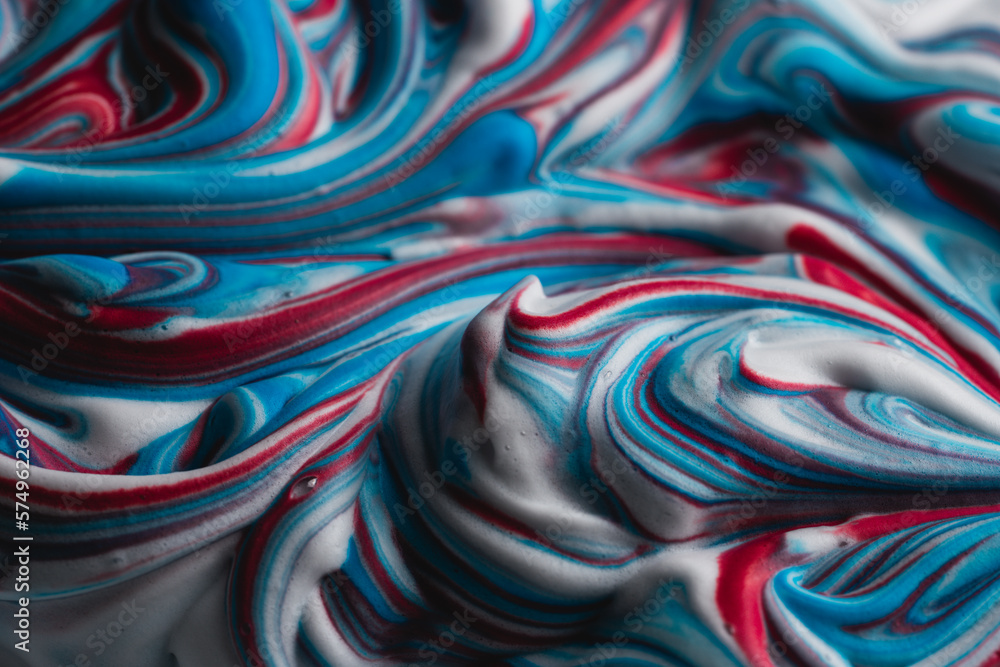 Abstract Landscapes of colored shaving cream Abstract Landscapes of colored shaving cream
