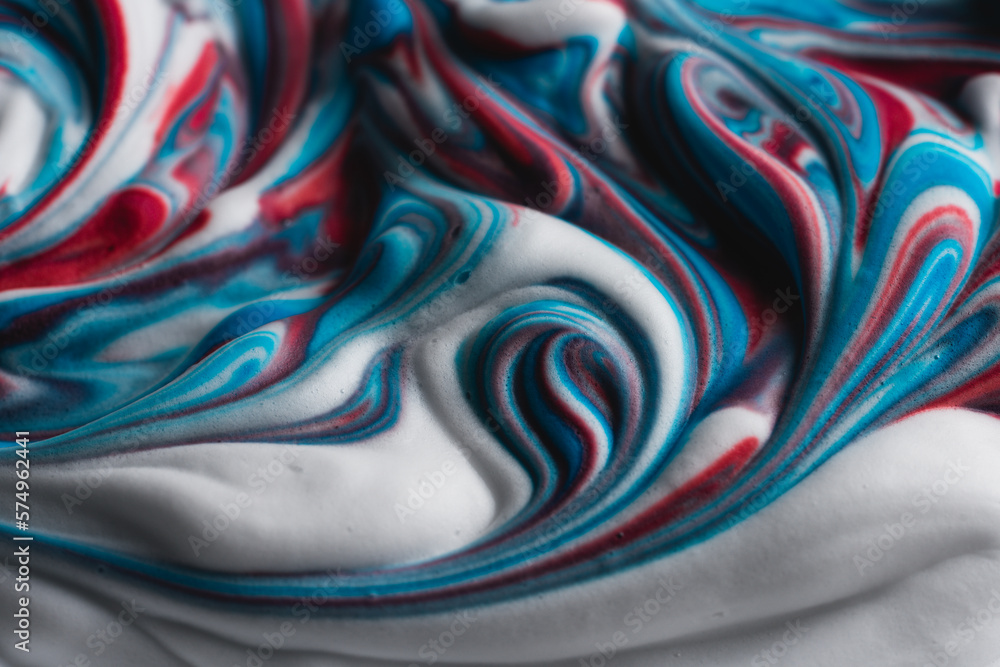 Abstract Landscapes of colored shaving cream Abstract Landscapes of colored shaving cream
