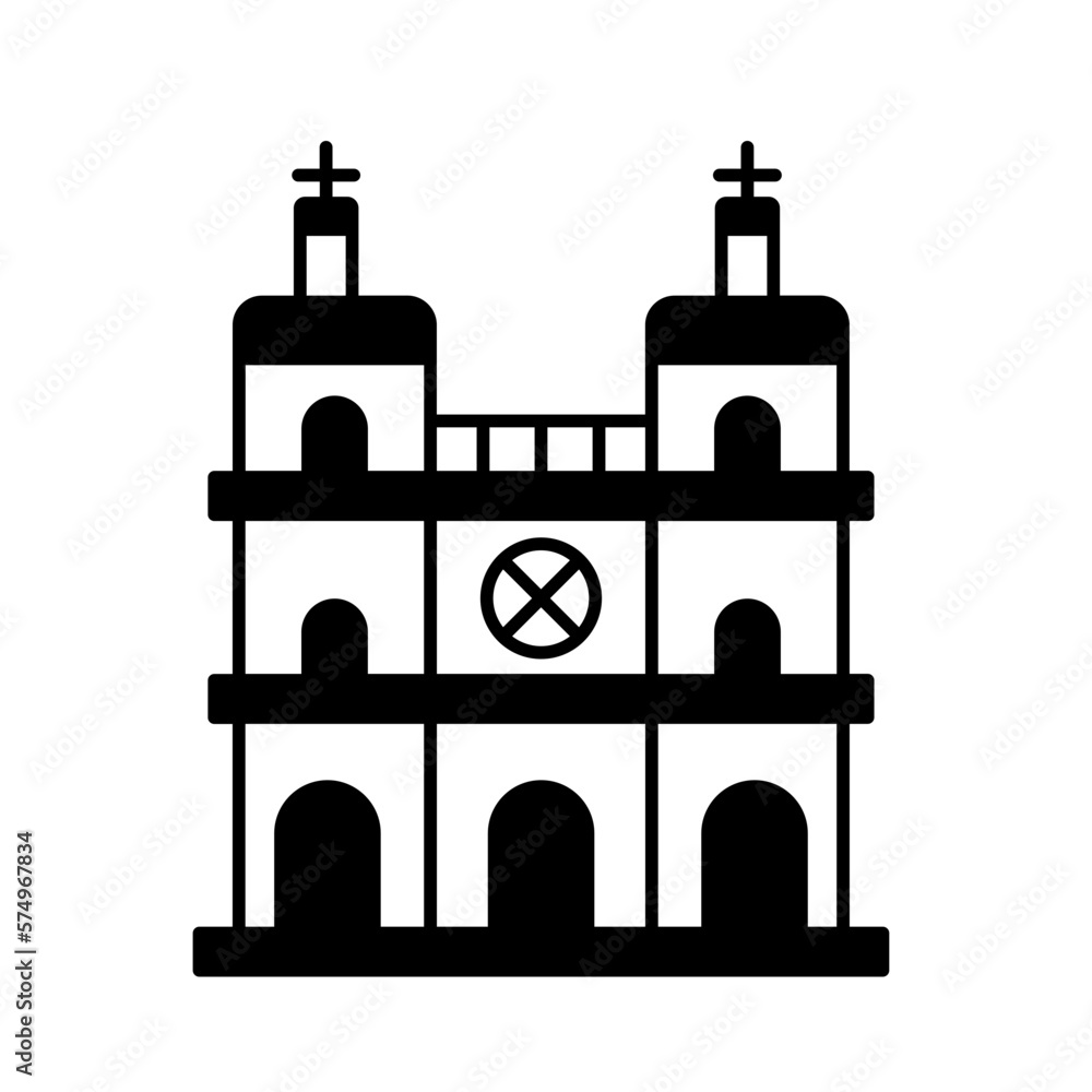 Fototapeta premium Glasgow Vector Icon which can