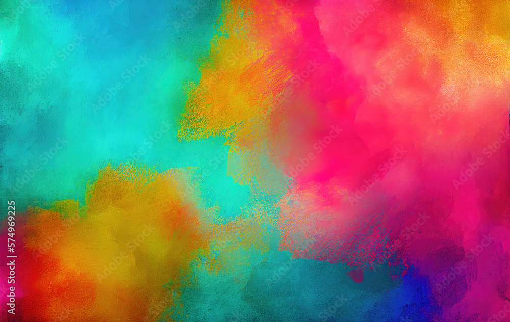 Fototapeta premium abstract colorful background in painted style created with Generative AI technology