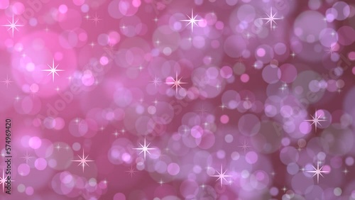 Bokeh lights. Festive motion backdrop. Defocused light background. Glitter texture. Beautiful wallpaper. Valentines day. Soft beautiful backgrounds. Moving gloss particles on background.