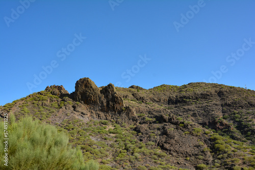 Mountains at Masca, in Tenerife in Spain