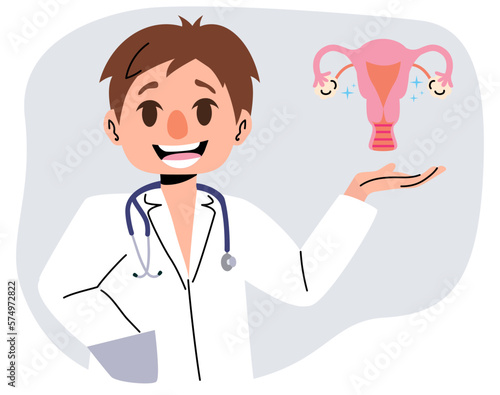 Flat vector illustration of...