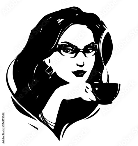 business woman enjoing cup of coffee