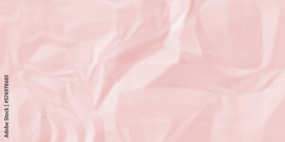 Fototapeta premium Pink paper crumpled texture. white fabric textured crumpled white paper background. panorama pink paper texture background, crumpled pattern texture backgrund. 
