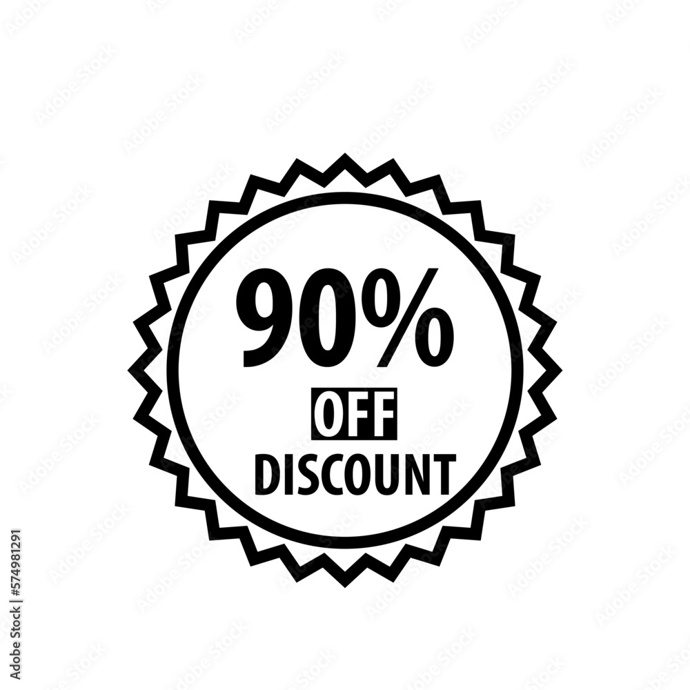 25% off discount stamp icon vector logo design template 25% off discount stamp icon vector logo design template