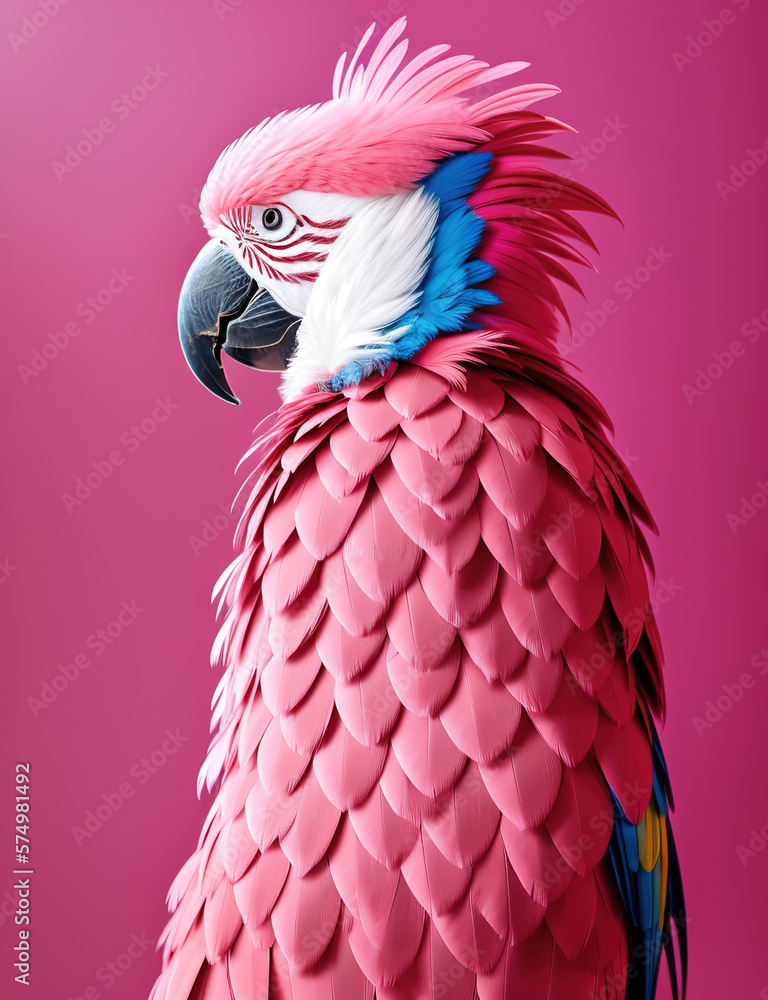 Fototapeta premium Ilustración de un pájaro colorido