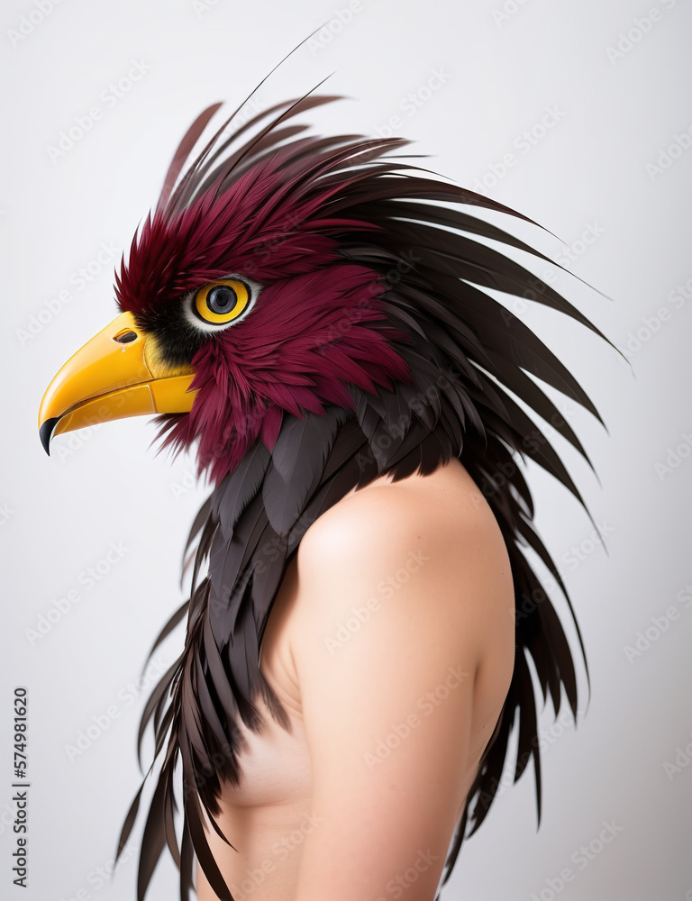 Fototapeta premium Ilustración de un pájaro colorido