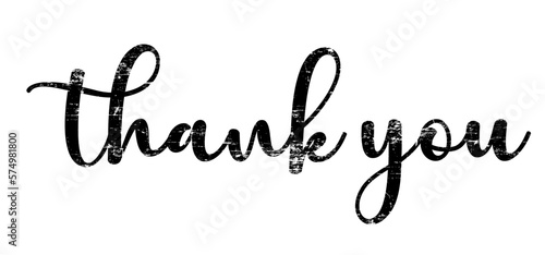 Old slogan Thank you sign language. Line pattern. Cartoon drawn lettering, Thanks pictogram. Inspiration, motivation, emotion message. thx icon