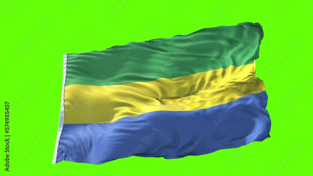 Create Stunning Content with Gabon Flag Green Screen Effect Create Stunning Content with Gabon Flag Green Screen Effect