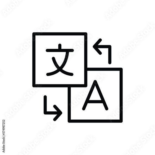 translation icon vector design template simple and modern