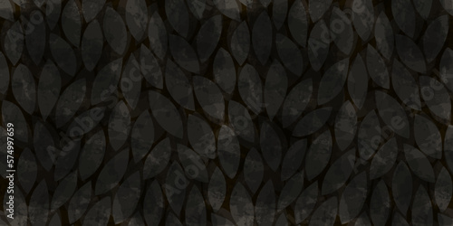 Watercolor leaves pattern. Leaves seamless vector background, textured jungle print.