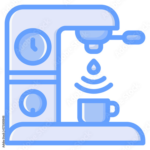 Coffee maker icon for home, smart, control, technology, internet, network, wireless and innovation