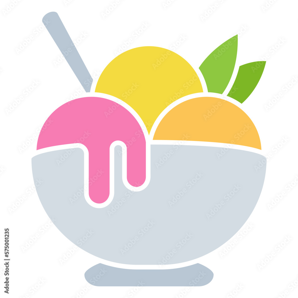 Fototapeta premium ice cream in bowl