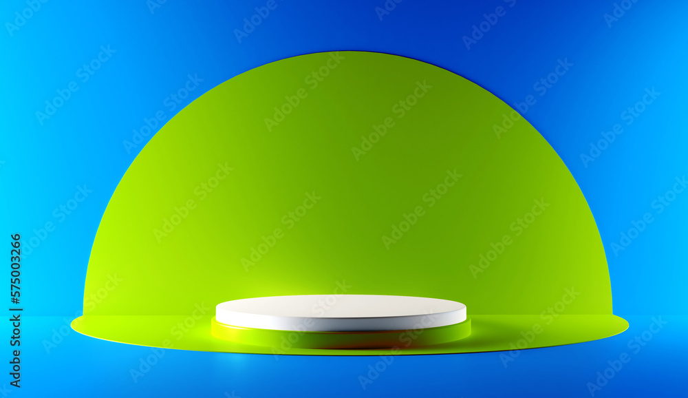 White realistic 3d cylinder pedestal podium with pastel yellow semi circle backdrop. Abstract vector rendering geometric platform. Product display presentation. Minimal scene.
White realistic 3d cylinder pedestal podium with pastel yellow semi circle backdrop. Abstract vector rendering geometric platform. Product display presentation. Minimal scene.