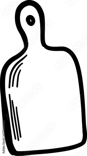 Hand Drawn Doodle Cutting Board