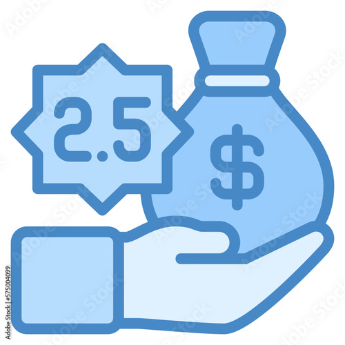 Zakat icon for islamic, ramadan, muslim, mubarak, eid, religion and muslim